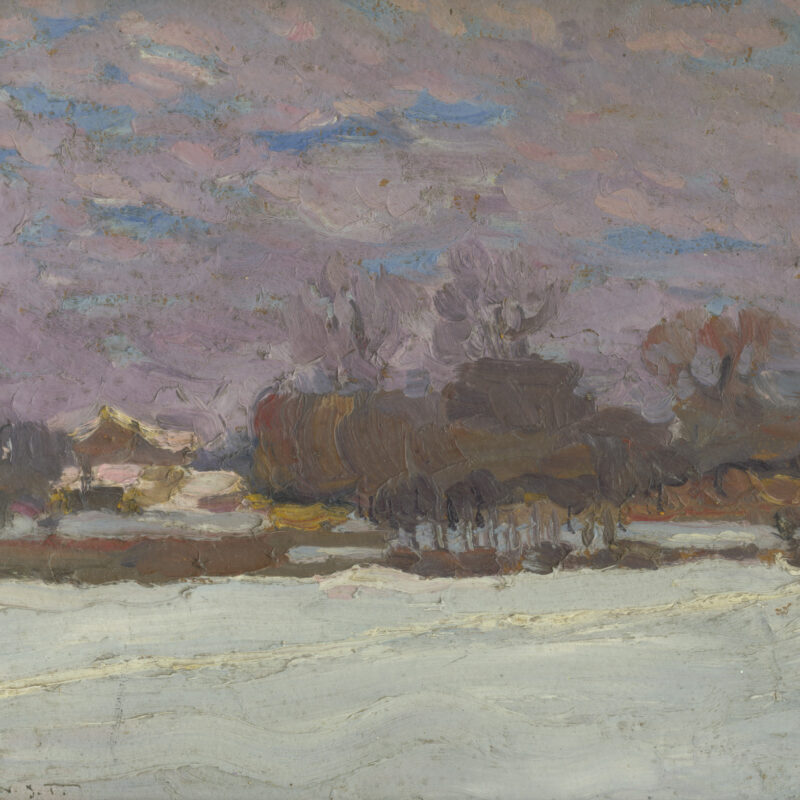 Jozef Theodor Mousson, Umelcova záhrada v zime, po 1930, VSG